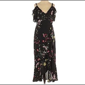 Floral Cold Shoulder Dress